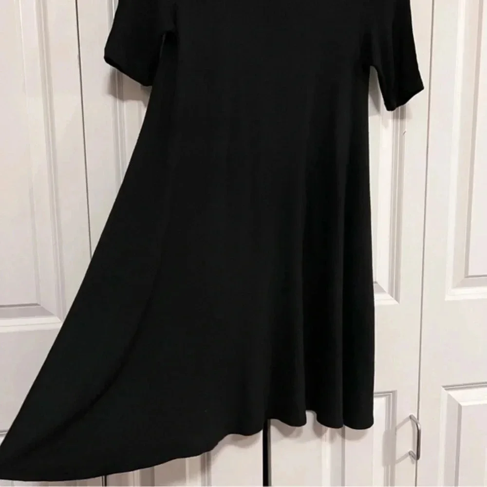 FOREVER 21 Black Knit Flare A-Line Dress Small - Picture 4 of 8